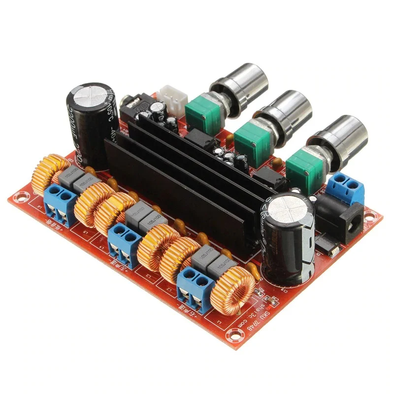 TPA3116D2 2.1 Channel Digital Subwoofer Amplifier Board DC, 12-24 V, 2 x 50 W + 100 W