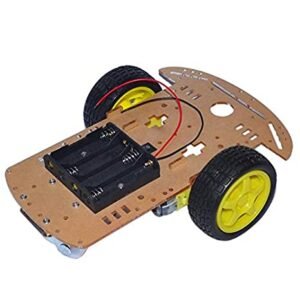 2Wd Smart Robot Bot with Chassis, Bo Motor, Wheels, Clamps, Battery Box, Switch - robotic kit diy