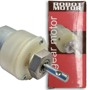 12V DC Geared Motor 10 RPM with 6mm Shaft is a compact geared DC motor suitable for robots, Arduino projects, automation, DIY electronics, and mechanical applications. Ideal for applications requiring controlled speed and rotational movement.