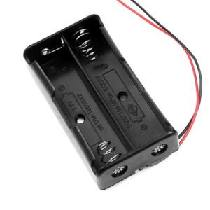 18650 2-Cell Series Battery Holder – 7.4V Battery Case with Connecting Leads