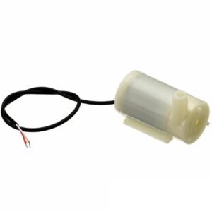 DC 3–6V Mini Micro Submersible Water Pump for Arduino, Raspberry Pi, robotics, automatic plant watering, and DIY projects. Compact, lightweight, and easy to use for small-scale water circulation and pumping applications.