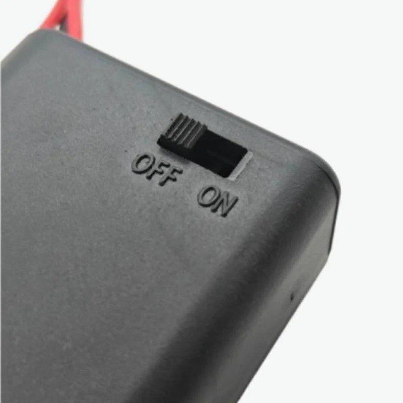 2 × AA Battery Holder with Cover & ON/OFF Switch – 3V Battery Case (67 mm) - Image 4