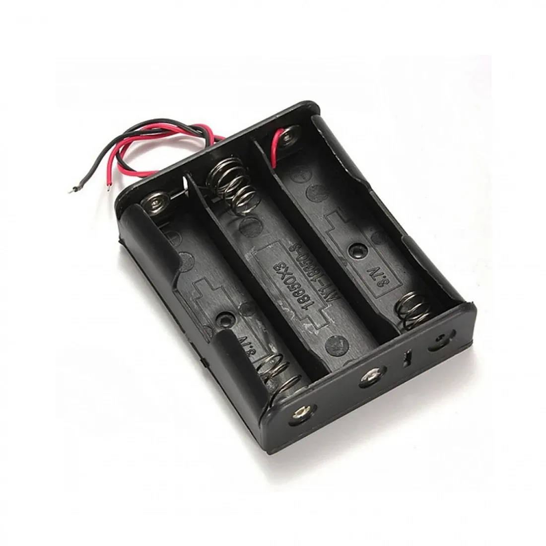 3 × 18650 Lithium-Ion Battery Holder – 3-Cell Battery Case